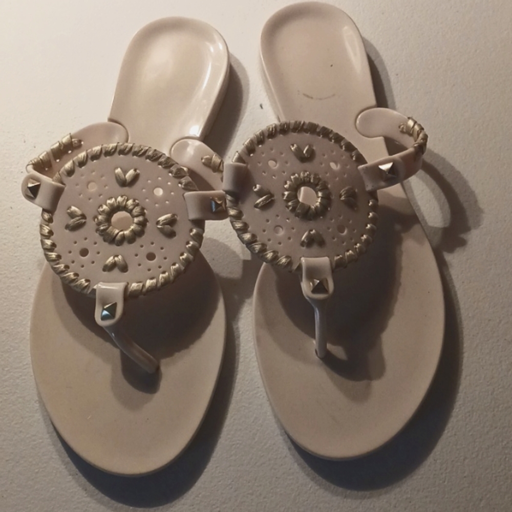 Jack Roger's Jelly Flip Flops Cream